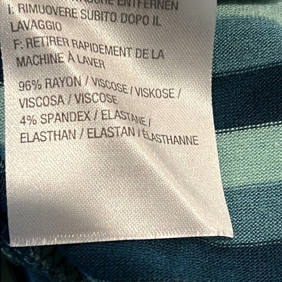 LOGO by Lori Goldstein Striped Knit Tank with Swing Hem Large - Picture 6 of 6